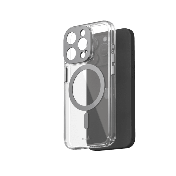 iPhone 15 Pro Case iGlaze MagSafe Meteorite Gray
