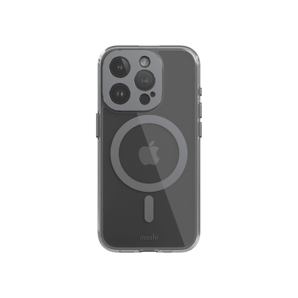 iPhone 15 Pro Case iGlaze MagSafe Meteorite Gray