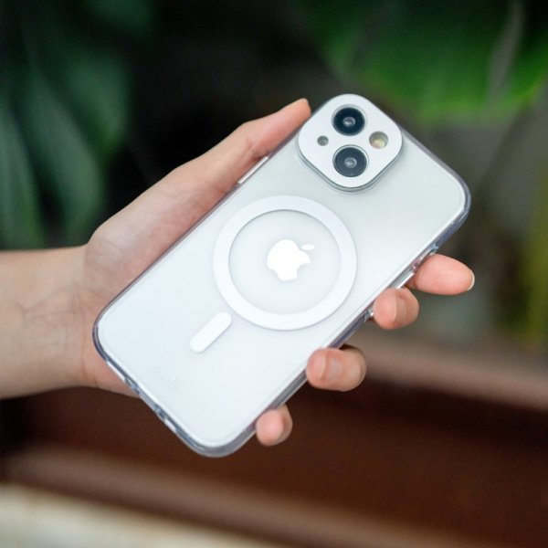iPhone 15 Pro Max Case iGlaze MagSafe Meteorite Gray
