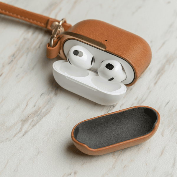 Pebbo Luxe AirPods 3 PU-Leather Brown