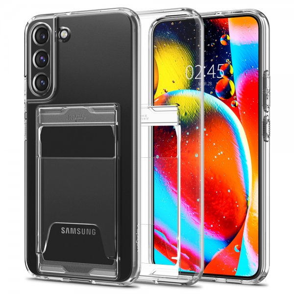 Samsung Galaxy S22 Plus Case Crystal Slot Dual Crystal Clear