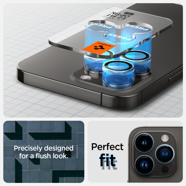 iPhone 14/15/16/17 Pro & Pro Max Camera Protector GLAS.tR EZ Fit Optik Pro 2-pack Crystal Clear