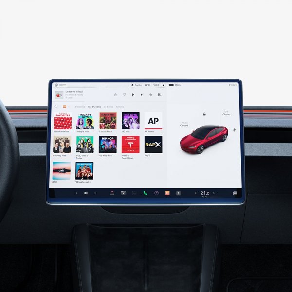 Screen Protector GLAS.tR EZ FIT Anti-Glare Tesla Model 3 (2024)