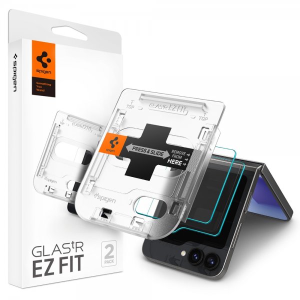 Samsung Galaxy Z Flip 6/Flip 7 FE Screen Protector GLAS.tR EZ Fit 2-pack