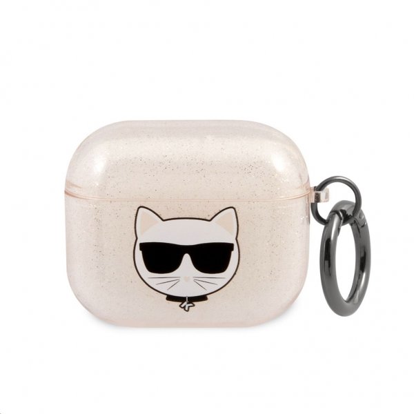 AirPods 3 Case Choupette Glitter Gold