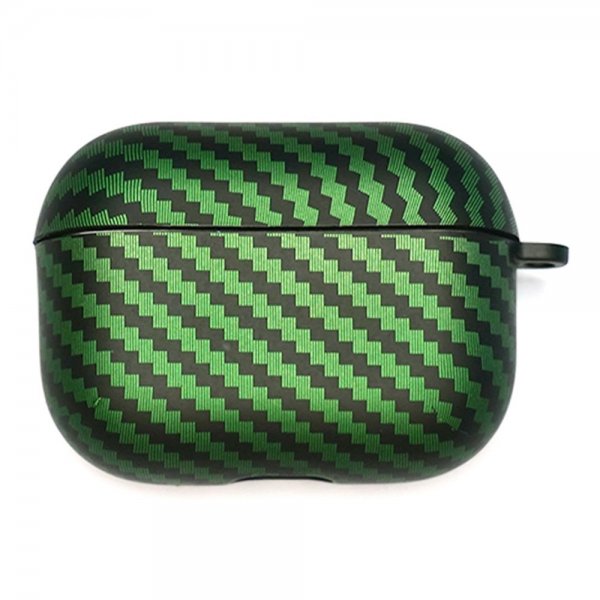 AirPods Pro 2 Case Carbon Fiber Texture Black Green