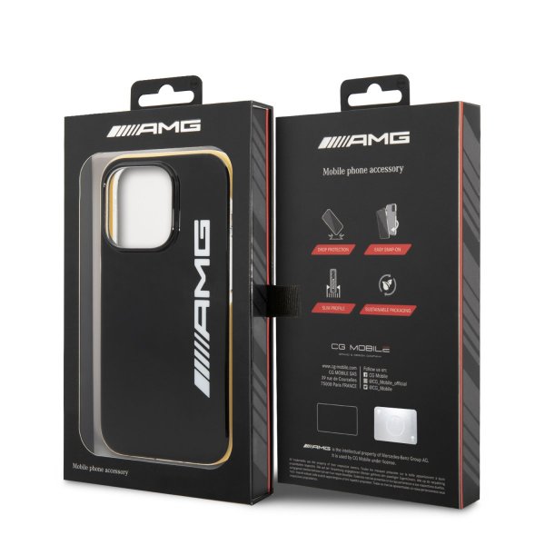 iPhone 14 Pro Case with Logo Black Yellow