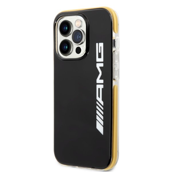 iPhone 14 Pro Case with Logo Black Yellow