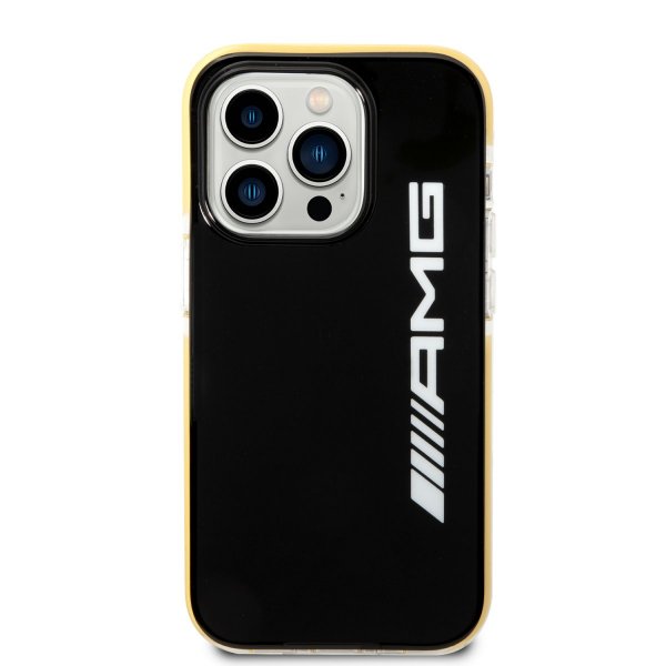 iPhone 14 Pro Case with Logo Black Yellow