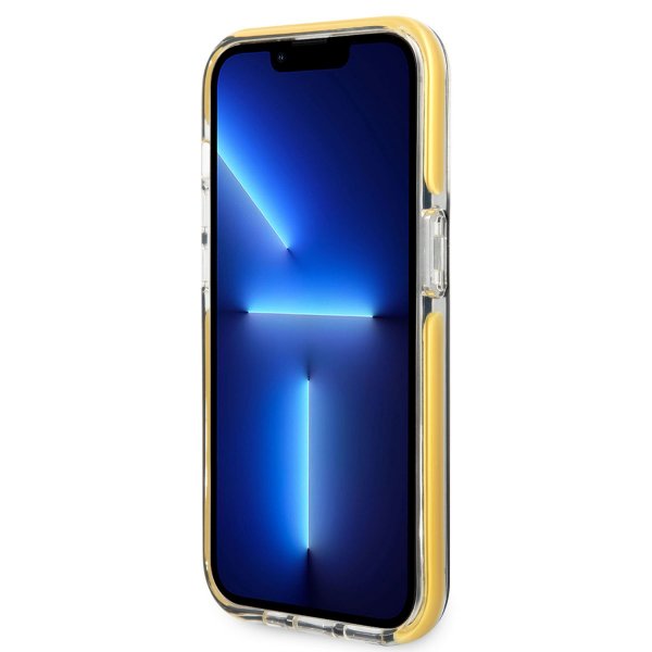 iPhone 14 Pro Case with Logo Black Yellow