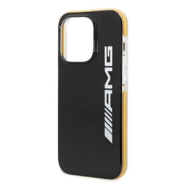 iPhone 14 Pro Case with Logo Black Yellow