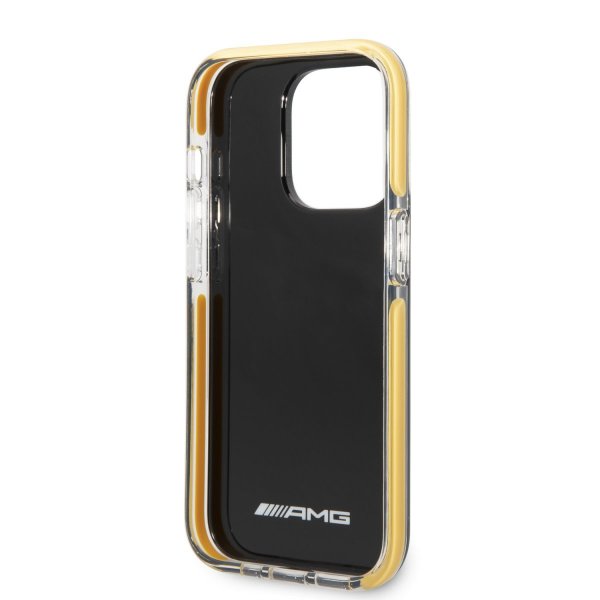 iPhone 14 Pro Case with Logo Black Yellow