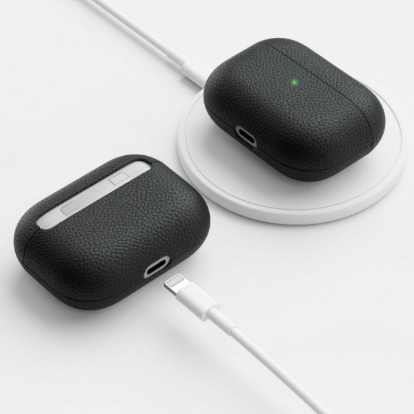 AirPods Pro Case PodSkinz Genuine leather Black