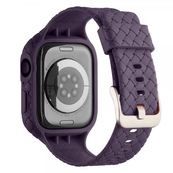 Apple Watch 41mm Band Weave Texture Purple