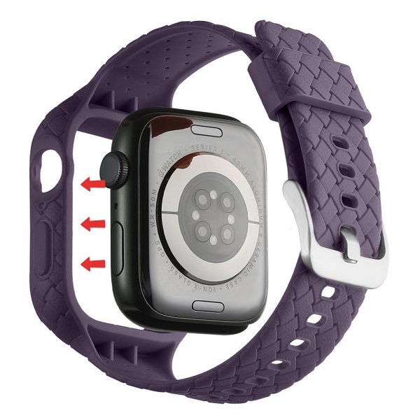 Apple Watch 41mm Band Weave Texture Purple