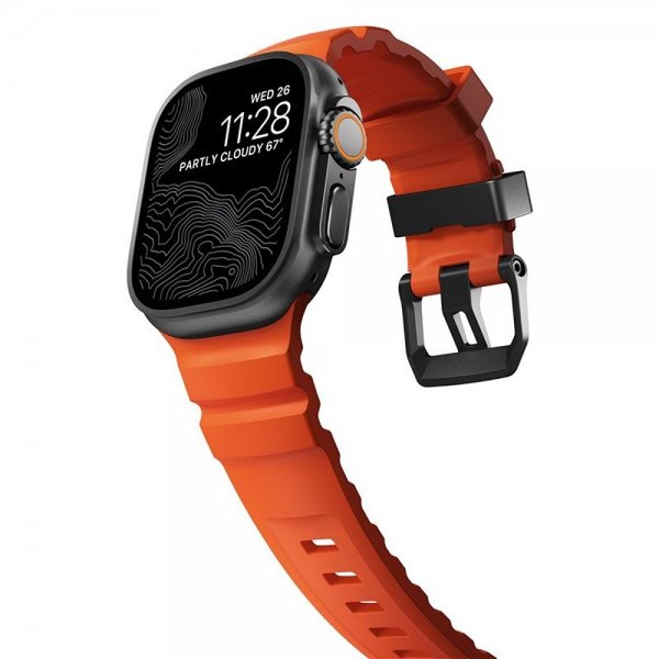 Apple Watch 44/45/46mm/Ultra 49mm Band Rocky Point Black Magma