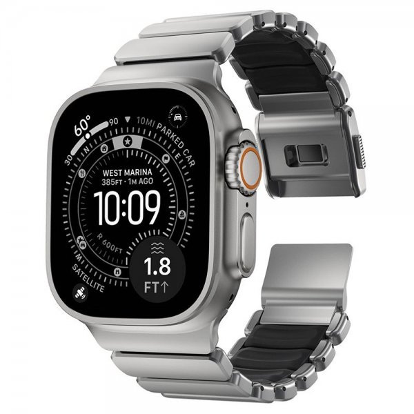 Apple Watch 44/45/46mm/Ultra 49mm Band Stratos Band Natural Black