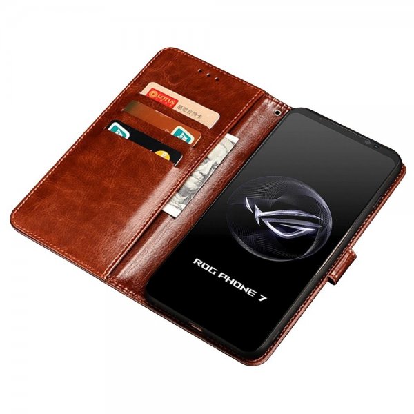 Asus ROG Phone 7 Cover Leather texture Black