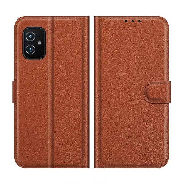 Asus Zenfone 8 Cover with Stand Brown