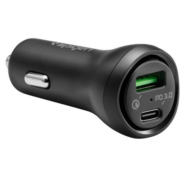 Car charger F31QC USB-C PD 30W Black