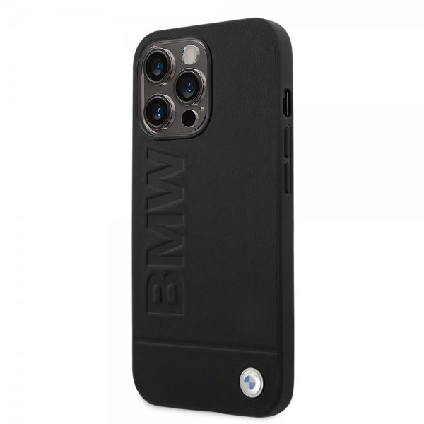 iPhone 14 Pro Case Hot Stamp Metal Logo Black