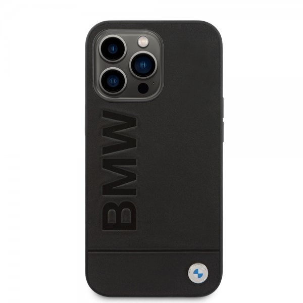 iPhone 14 Pro Case Hot Stamp Metal Logo Black
