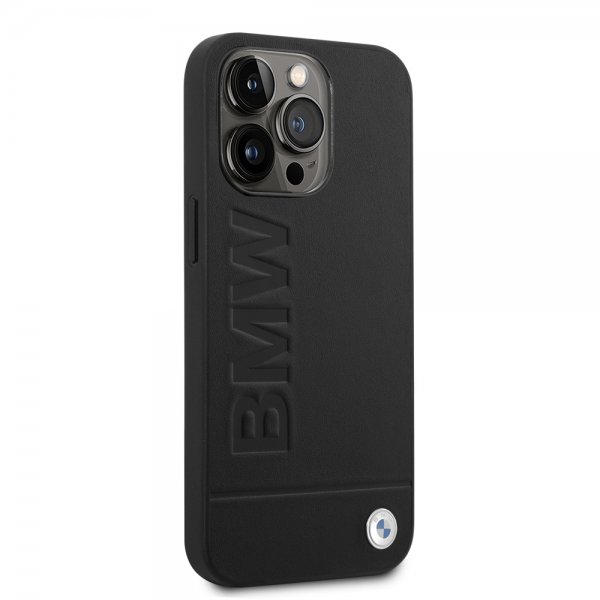 iPhone 14 Pro Case Hot Stamp Metal Logo Black