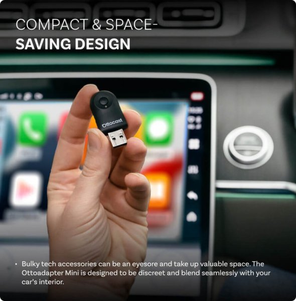 Mini Wireless Apple CarPlay/Android Auto Adapter