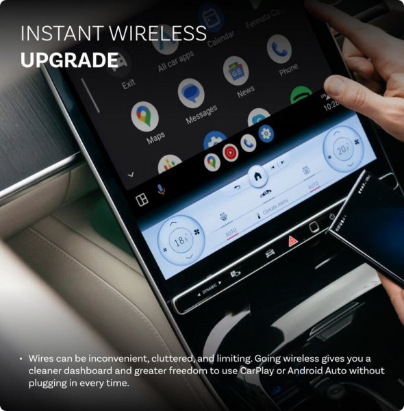 Mini Wireless Apple CarPlay/Android Auto Adapter