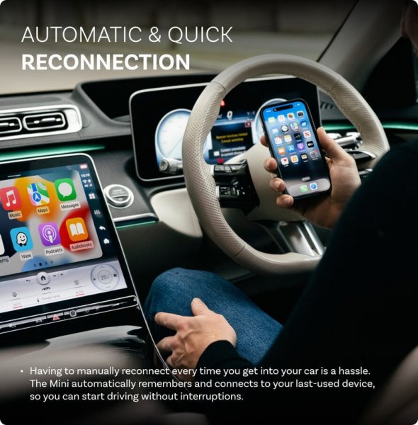 Mini Wireless Apple CarPlay/Android Auto Adapter