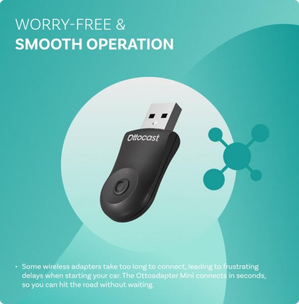 Mini Wireless Apple CarPlay/Android Auto Adapter