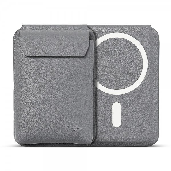 Card Holder Stand Pocket Magnetic MagSafe Light Gray