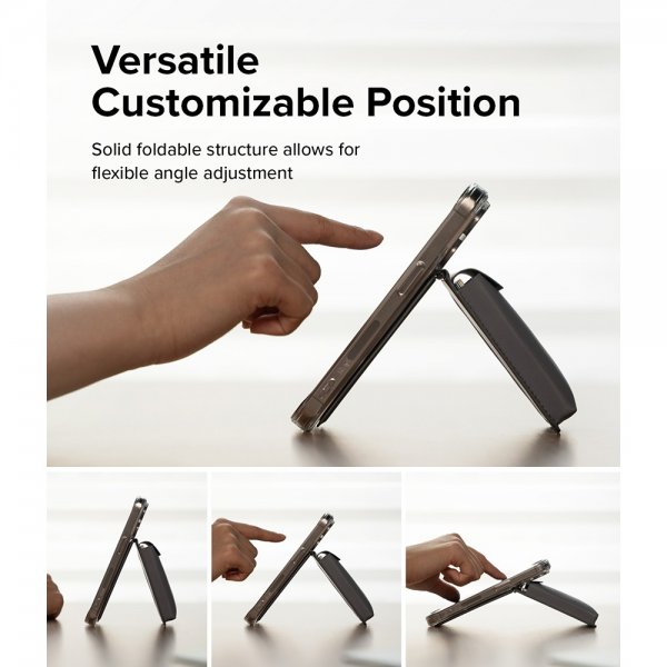 Card Holder Stand Pocket Magnetic MagSafe Light Gray