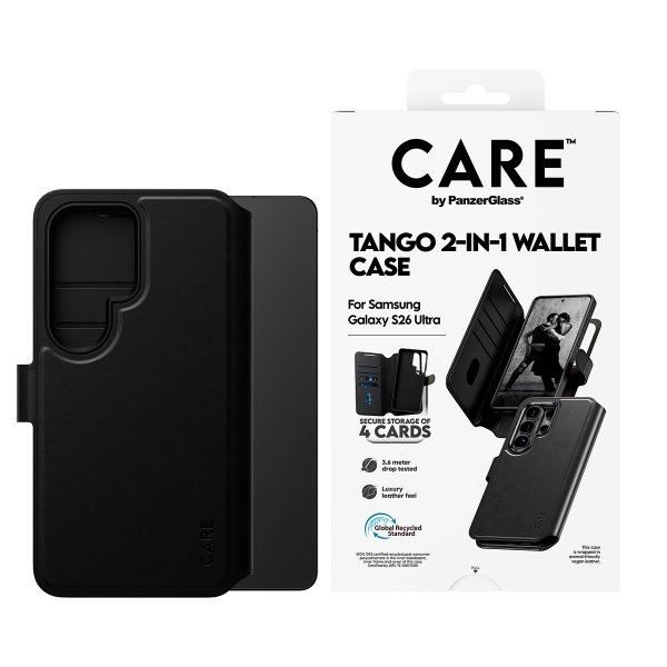 Samsung Galaxy S26 Ultra Cover Tango Two-in-One Wallet MagSafe Black