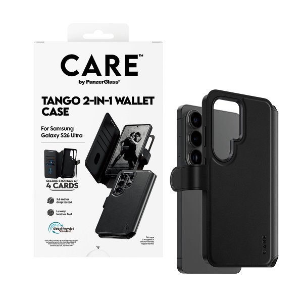 Samsung Galaxy S26 Ultra Cover Tango Two-in-One Wallet MagSafe Black