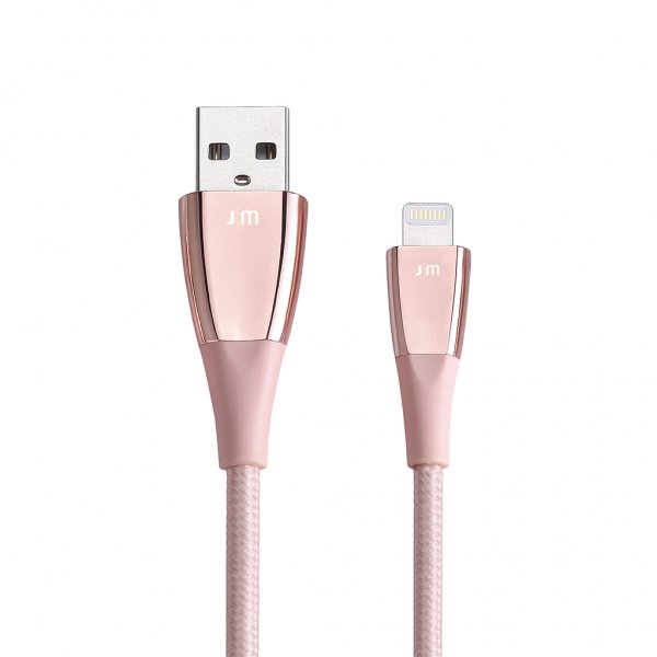 Cable ZinCable USB-A/Lightning 1.5m Rose gold