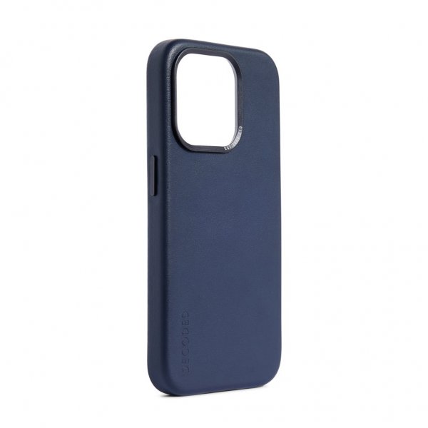 iPhone 15 Plus Case Leather Backcover True Navy