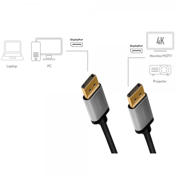 DisplayPort-Cable 4K/60Hz 1 m