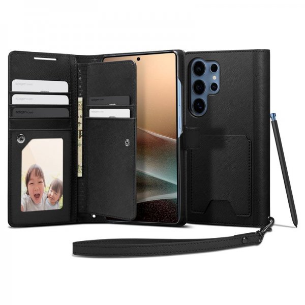 Samsung Galaxy S25 Ultra Cover Wallet S Black
