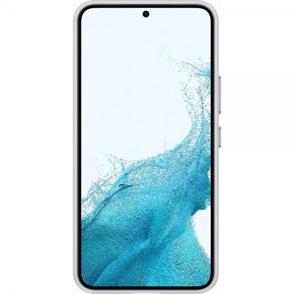 Original Galaxy S22 Plus Case Leather Cover Light Gray