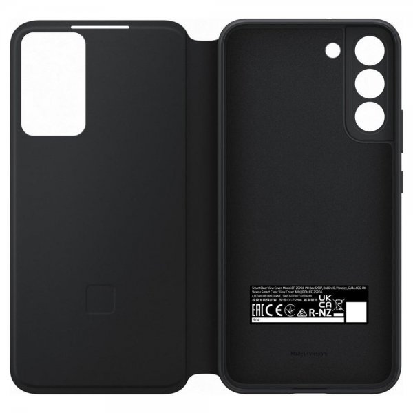 Original Galaxy S22 Plus Case Smart Clear View Cover Black