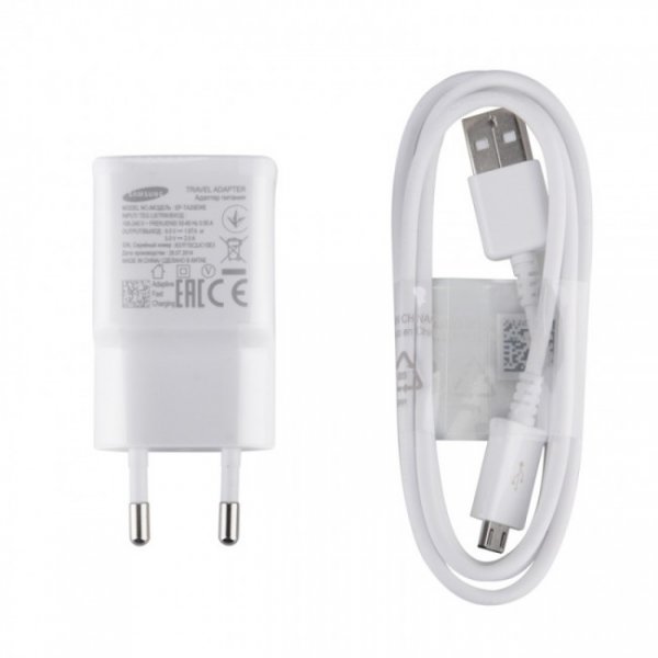 Original 2.0A USB charger Micro USB Cable Fast Charge White EP-TA20EWE