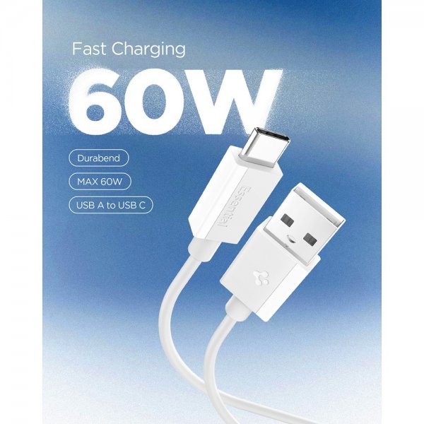 Essential Cable USB-A/USB-C 60W 2m White