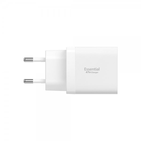 Essential Charger 47W 2xUSB-C White