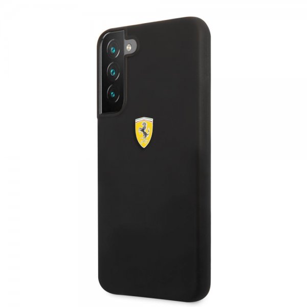 Samsung Galaxy S22 Case Metal Logo Black