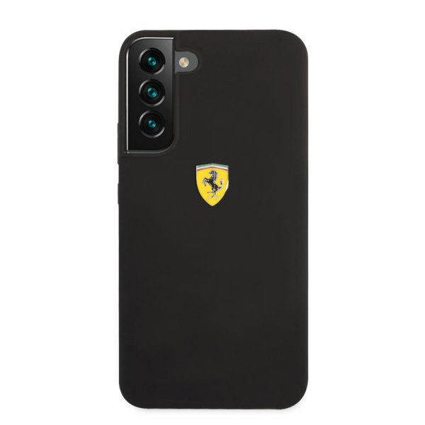 Samsung Galaxy S22 Case Metal Logo Black
