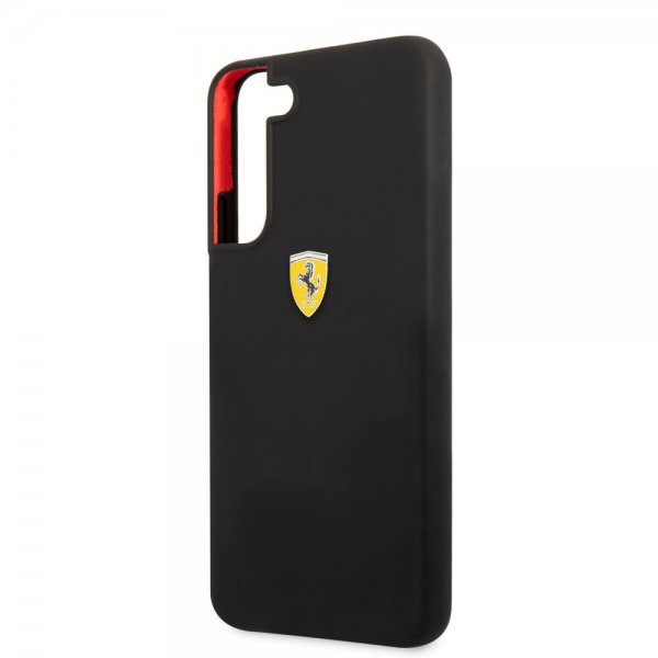 Samsung Galaxy S22 Case Metal Logo Black
