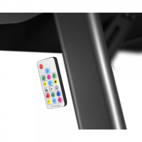 DT420 RGB Gaming Desk Tempered Glass Cable Management