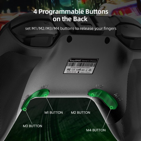 Bayard 9124 Switch/Android/PC Programmable Wireless Gamepad Black