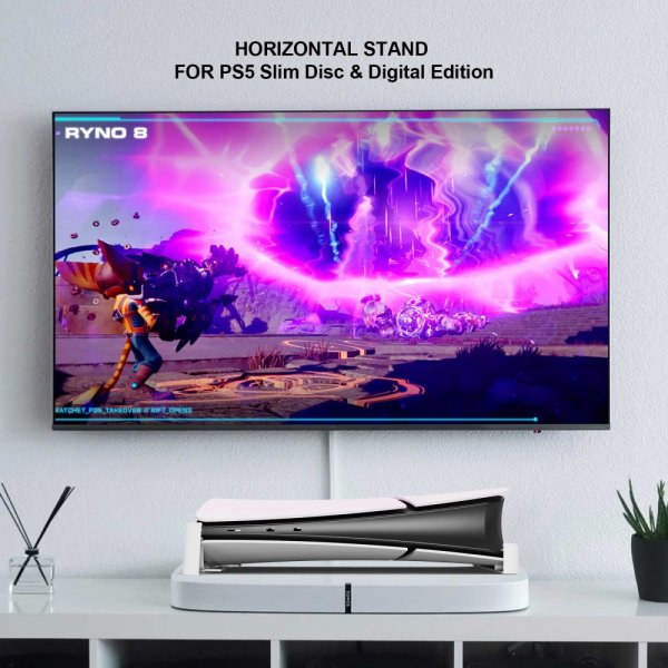 PlayStation 5 Slim (Digital/Disc Edition) Stand White